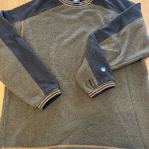 Men's Two-Tone Olive and Black Kuhl Sweater